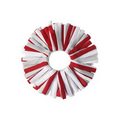 Spirit Pomchies  Ponytail Holder - Crimson Red/Perla Silver/White